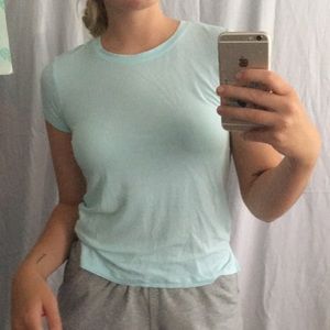 Comfy light teal Aerie tee